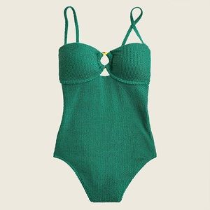 J. Crew Scrunchie Ring Bandeau One-Piece (size 10)